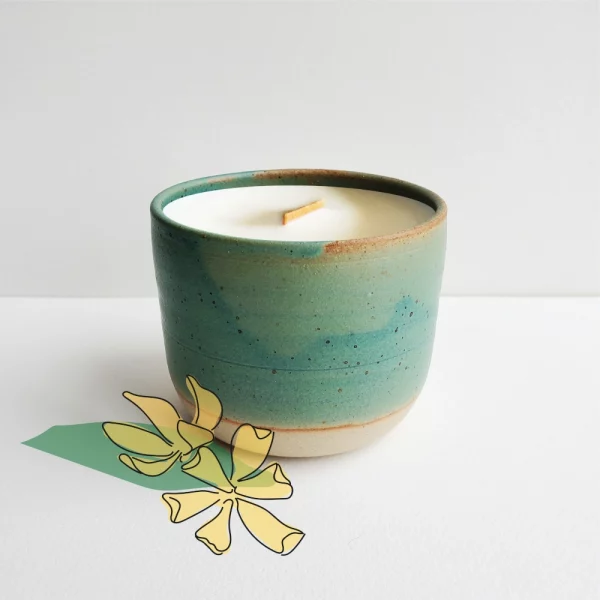 Bougie parfumée artisanale Ylang-Ylang - 30h