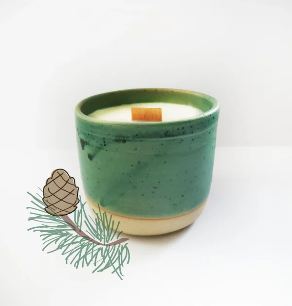 Bougie parfumée artisanale Cèdre de l'atlas - 30h