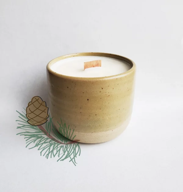 Bougie parfumée artisanale Cèdre de l'atlas - 30h – Image 4