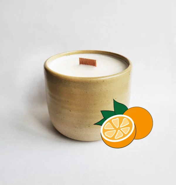Bougie parfumée artisanale Orange douce - 30h – Image 2