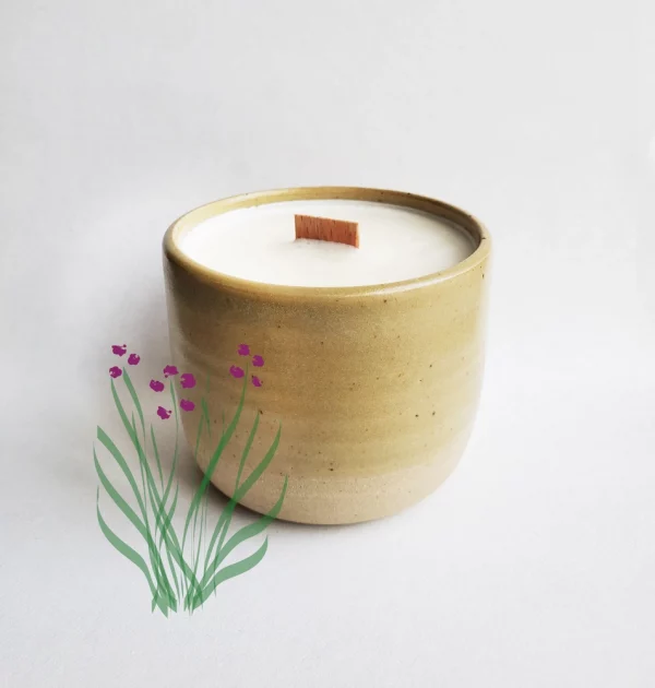 Bougie parfumée artisanale Palmarosa - 30h – Image 3