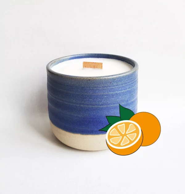 Bougie parfumée artisanale Orange douce - 30h