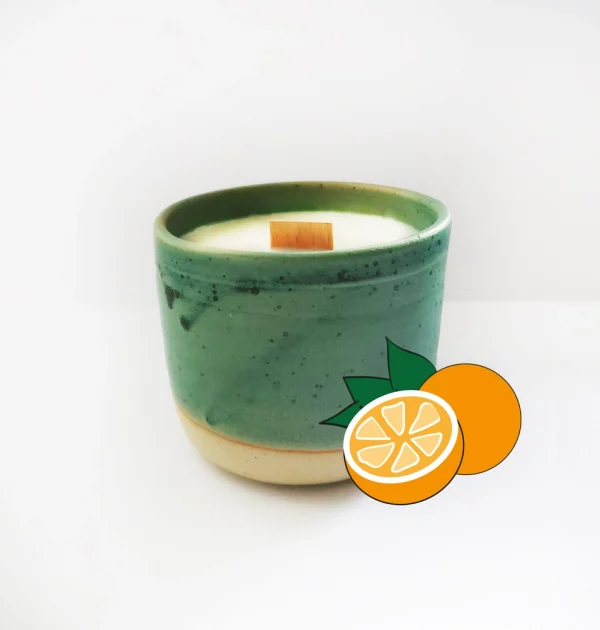 Bougie parfumée artisanale Orange douce - 30h – Image 3