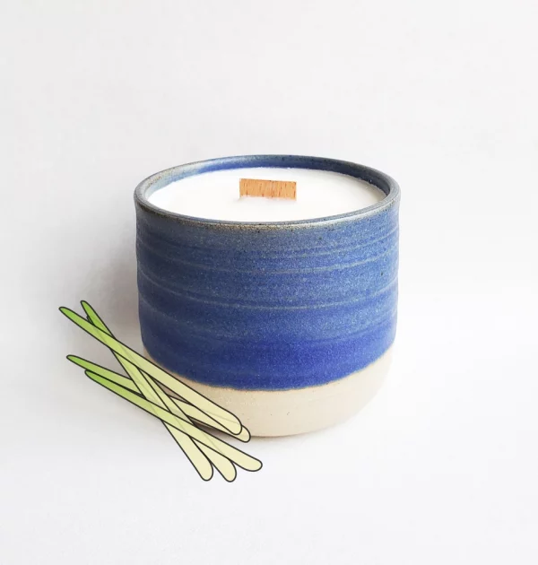 Bougie parfumée artisanale Citronelle - 30h – Image 3