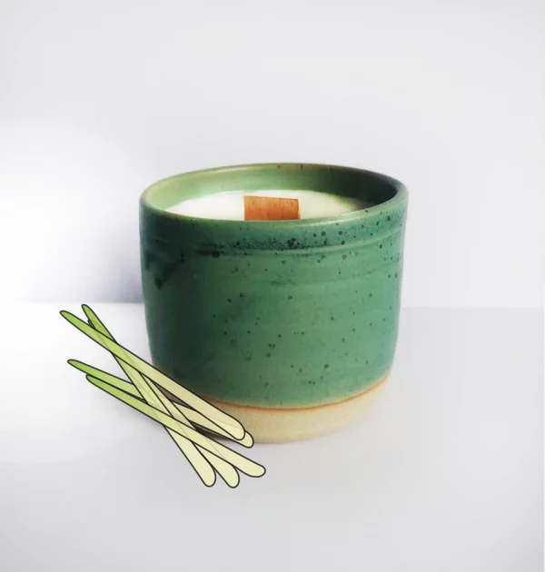 Bougie parfumée artisanale Citronelle - 30h – Image 2