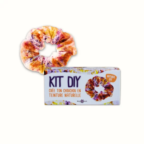 Kit DIY Teinture Naturelle – Chouchou en Coton Bio Ecoprint – Image 2