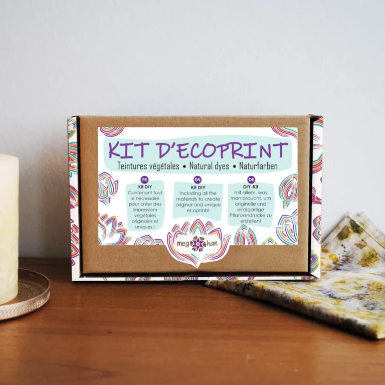 Kit DIY teinture naturelle - foulard en écoprint