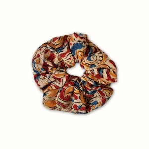 Chouchou tissu coloré kalamkari - block print