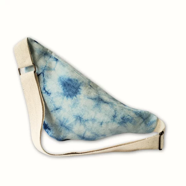 Sac banane en tissu bleu orage indigo – Image 3