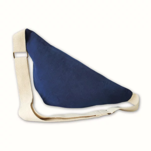 Sac banane en tissu bleu Teinture naturelle – Image 3