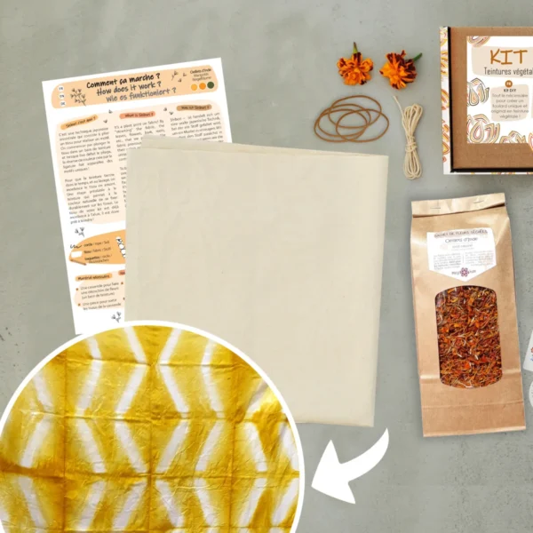 Kit DIY teinture naturelle - foulard Shibori – Image 2