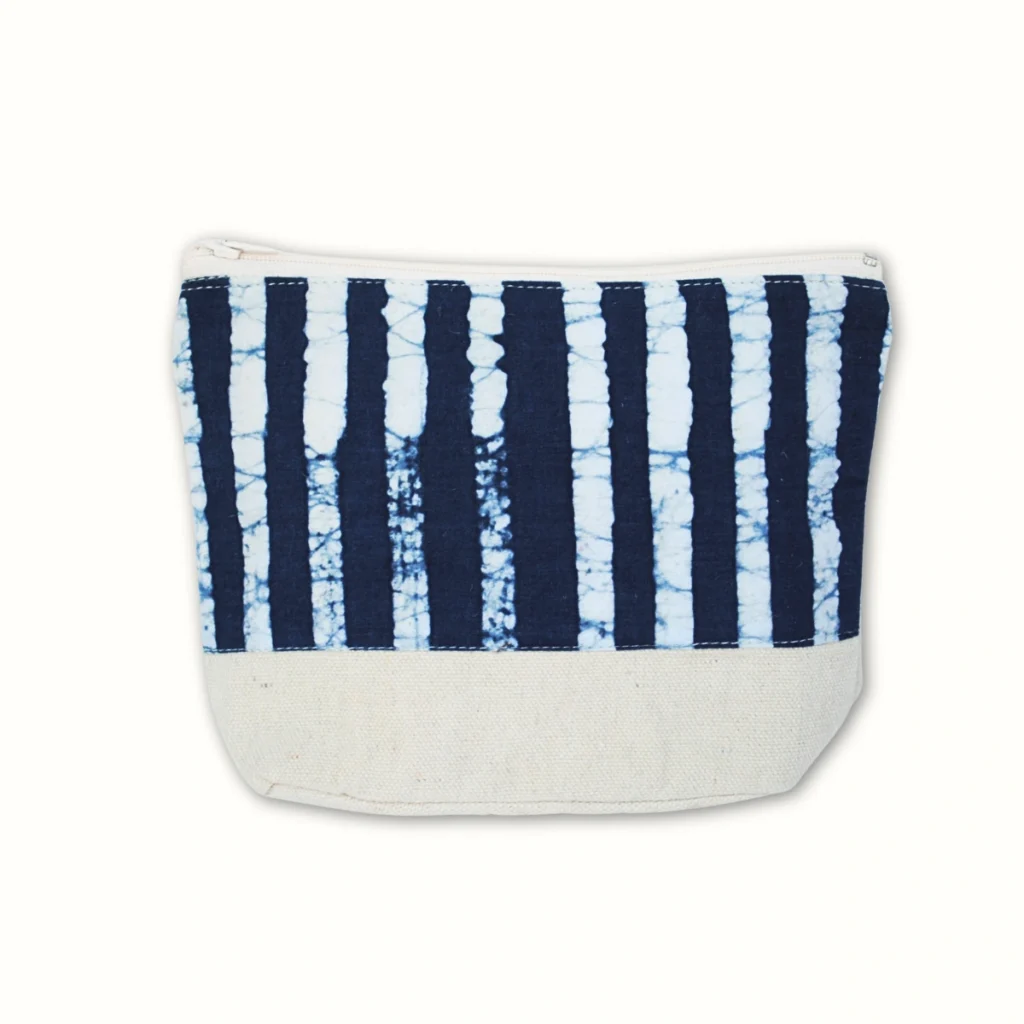 Petite pochette en tissu 18×15 – Dabu bleu