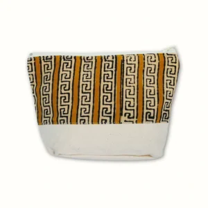 Petite pochette en tissu 18x15 - Block jaune
