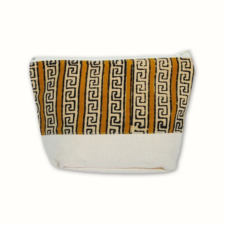 Petite pochette en tissu 18x15 - Block jaune