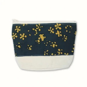 Petite pochette en tissu 18x15 - Batik fleurs