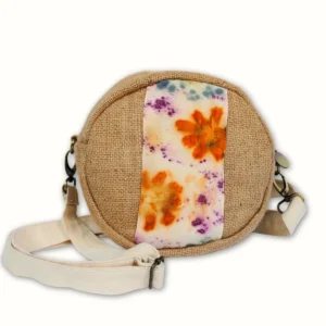 Sac à main en jute rond 20 cm - écoprint