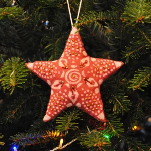 Étoile de Noël rouge Garance 15x15 cm