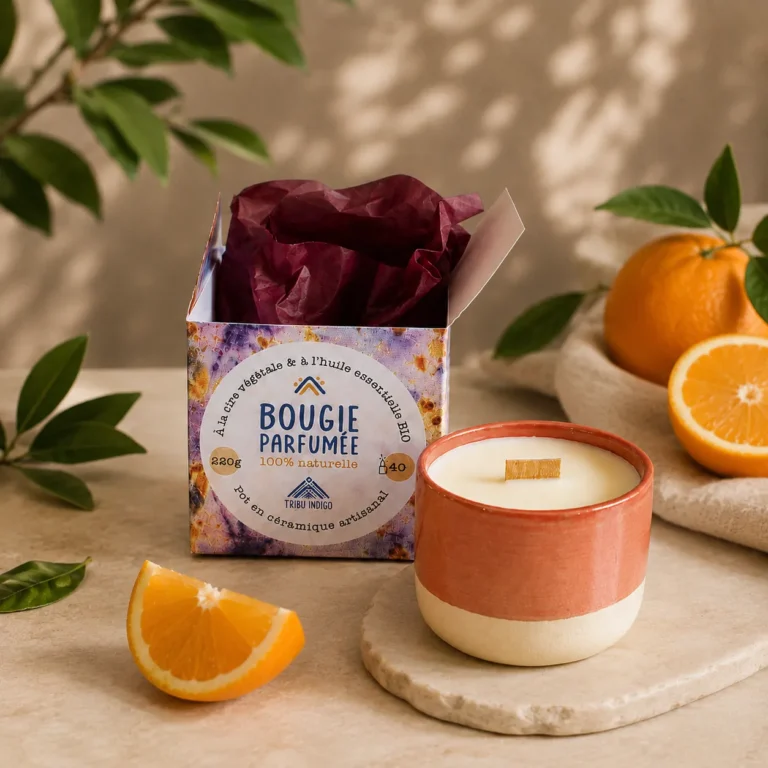 Bougie parfumée artisanale Orange douce - 40h