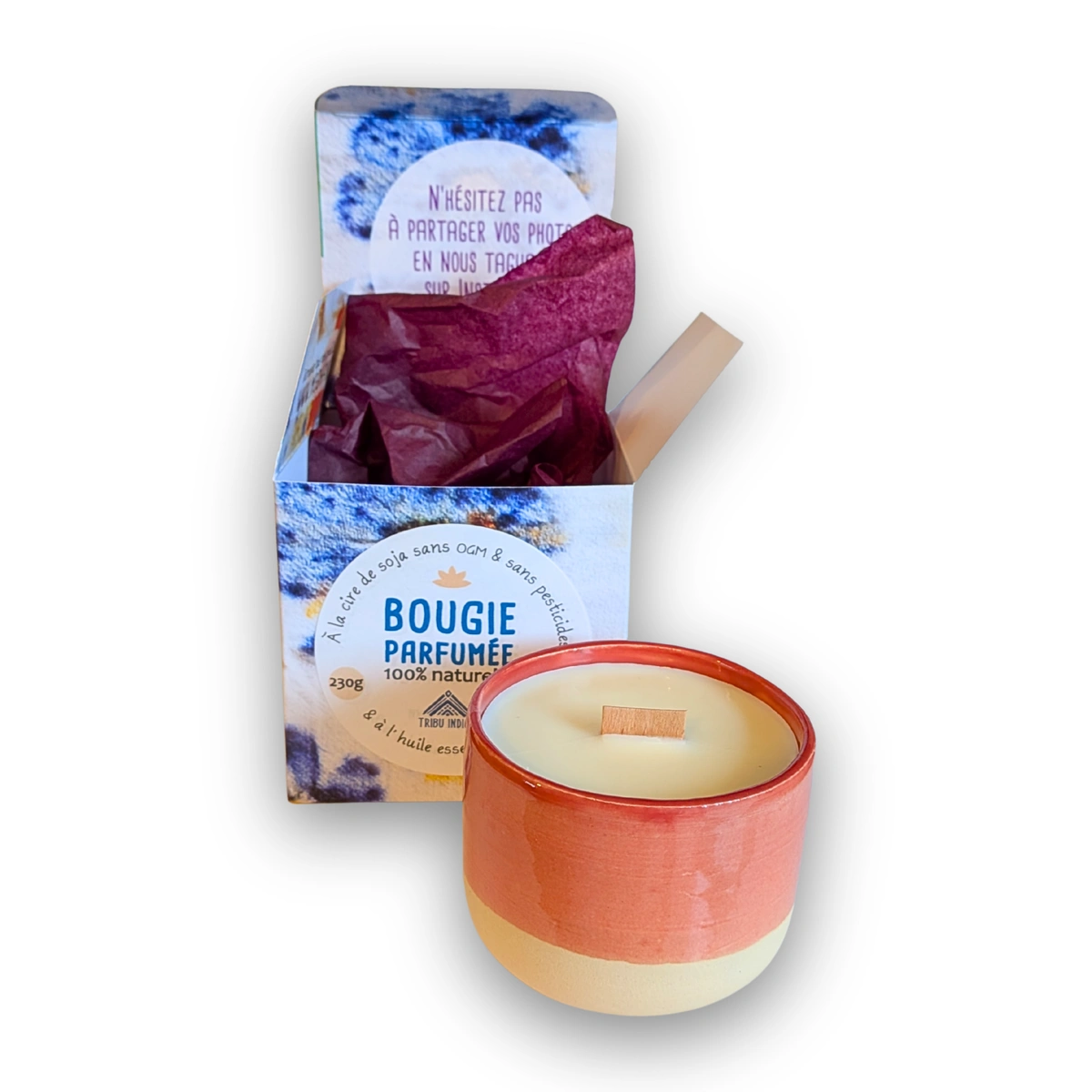 Bougie parfumée artisanale Lavandin 40h – Image 4