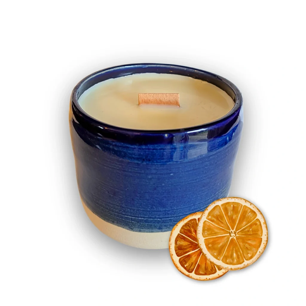 Bougie parfumée artisanale Orange douce – 40h