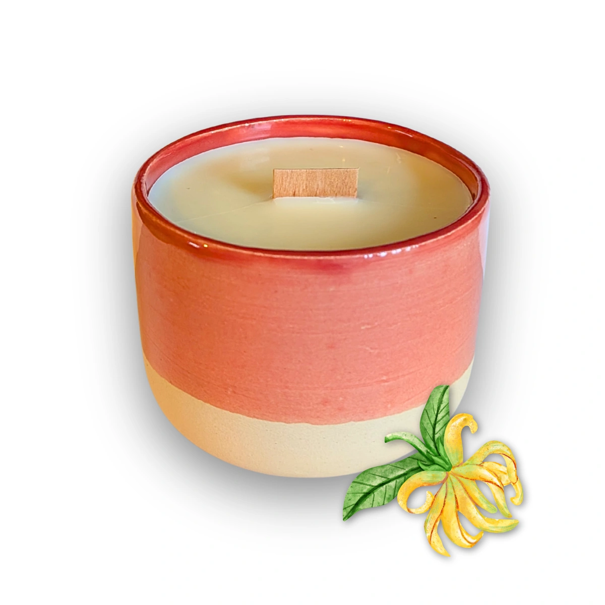 Bougie parfumée artisanale Ylang-Ylang 40h