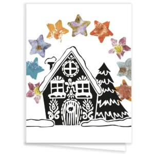 Carte de Noël maison en pain d'épices