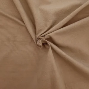 Tissu au mètre coton bio tissé Taupe 120g/m²