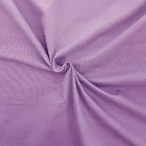Tissu au mètre coton bio tissé Lilas 120g/m²