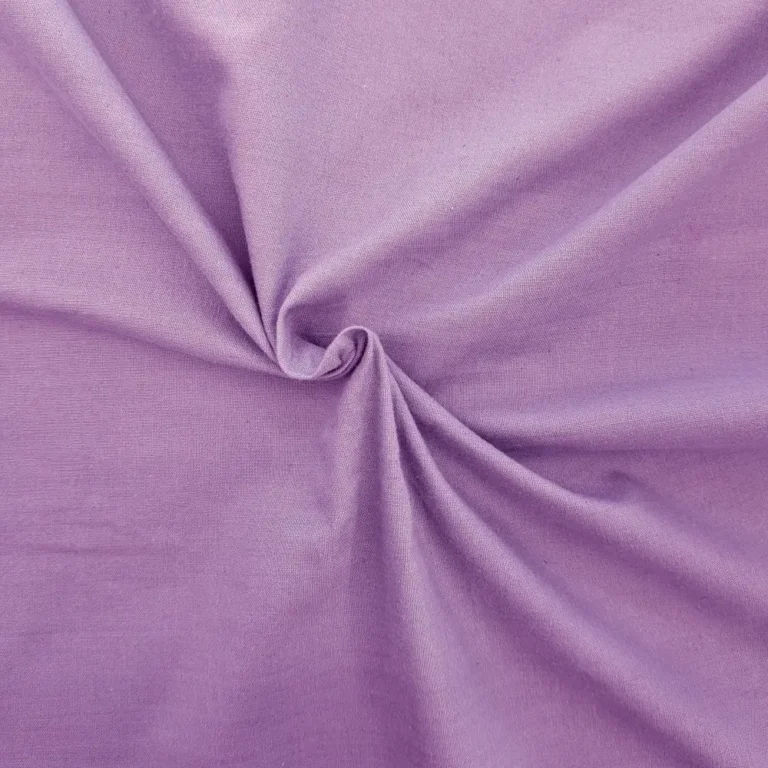Tissu au mètre coton bio tissé Lilas 120g/m²