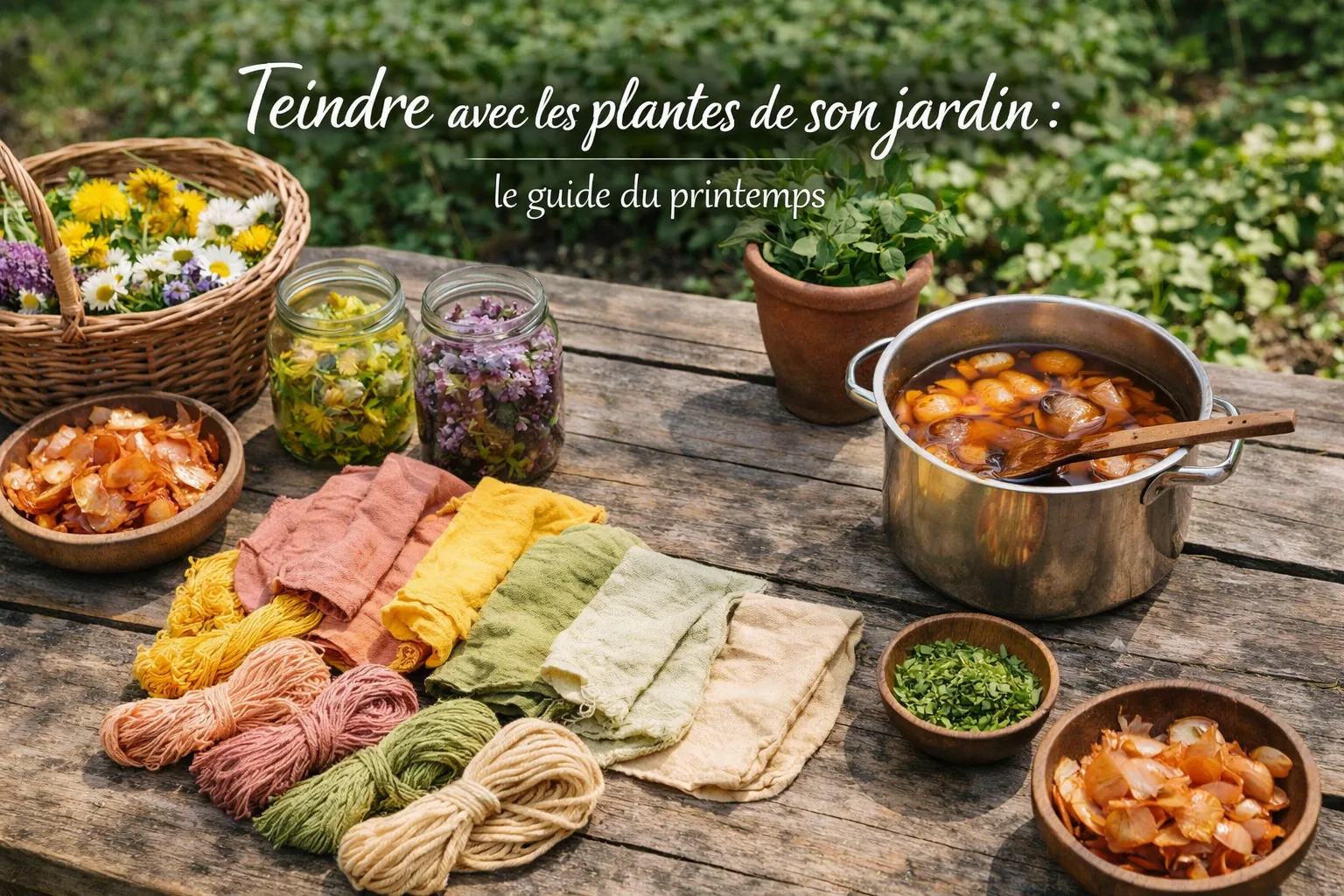 teindre-avec-les-plantes-de-son-jardin Teinture naturelle maison