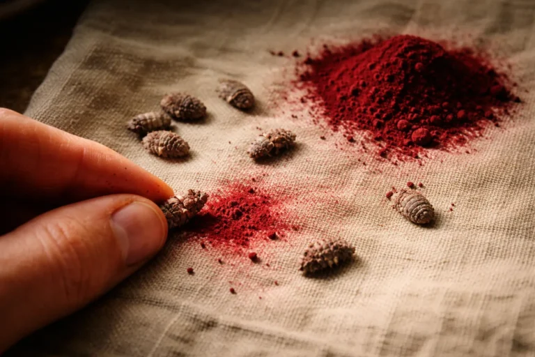 Histoire de la cochenille : le rouge carmin