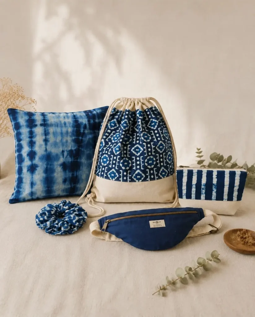 Accessoires en teinture naturelle