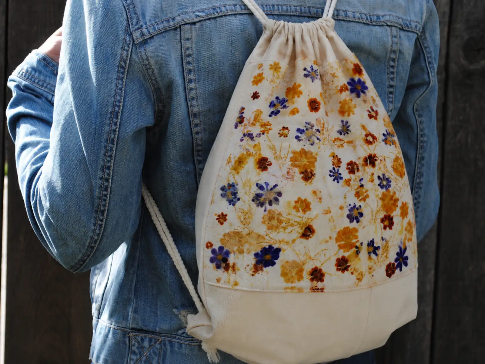 Accessoire en textile écoprint