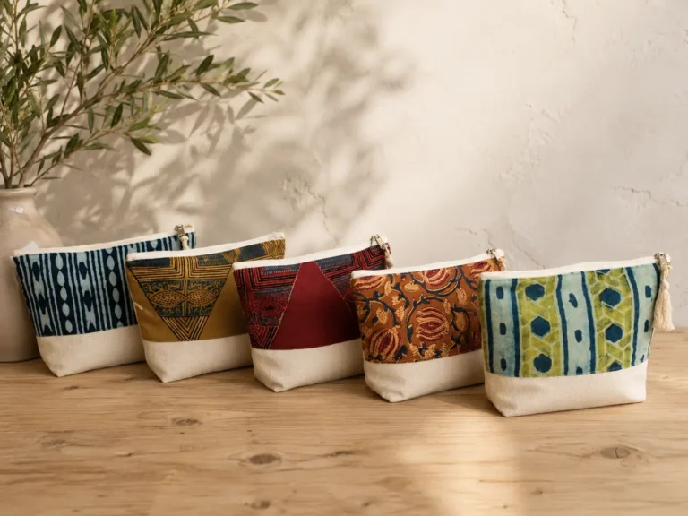 Pochettes en teinture naturelle