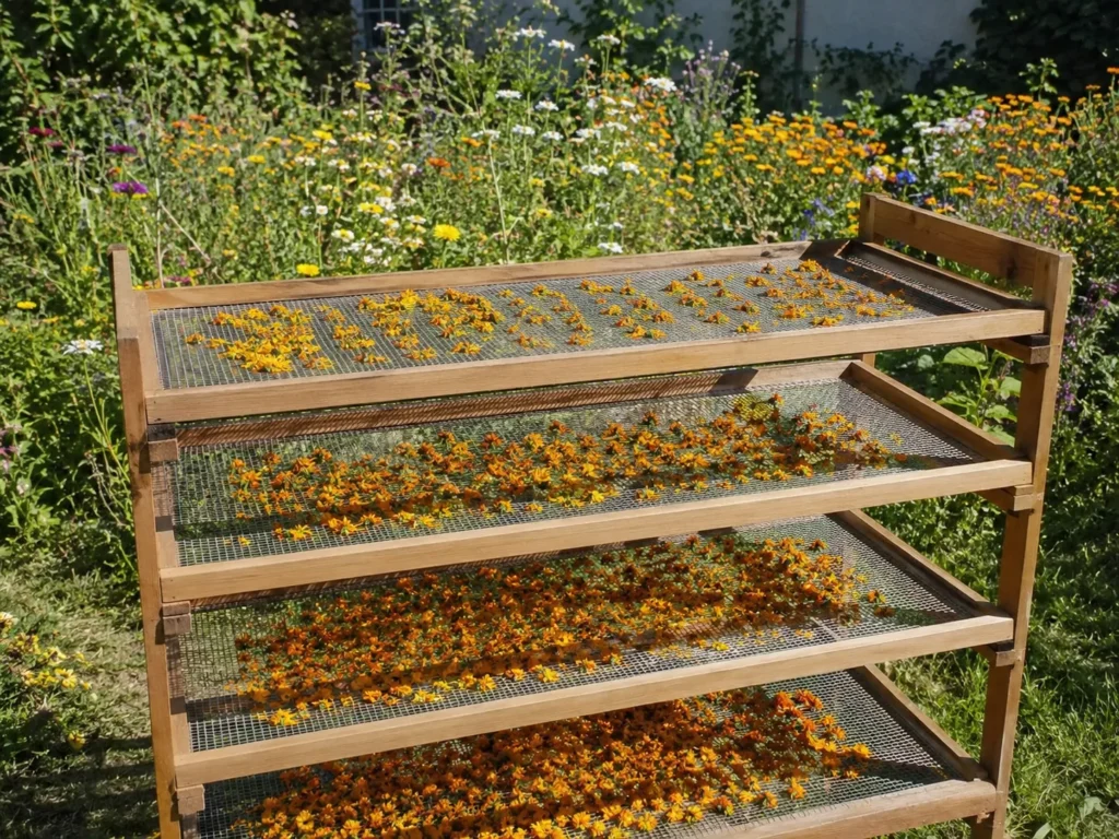 Sécher des fleurs pour la teinture naturelle