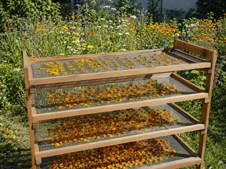 Sécher des fleurs pour la teinture naturelle