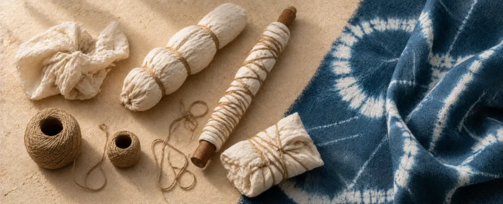 Shibori — pliage et ligature indigo