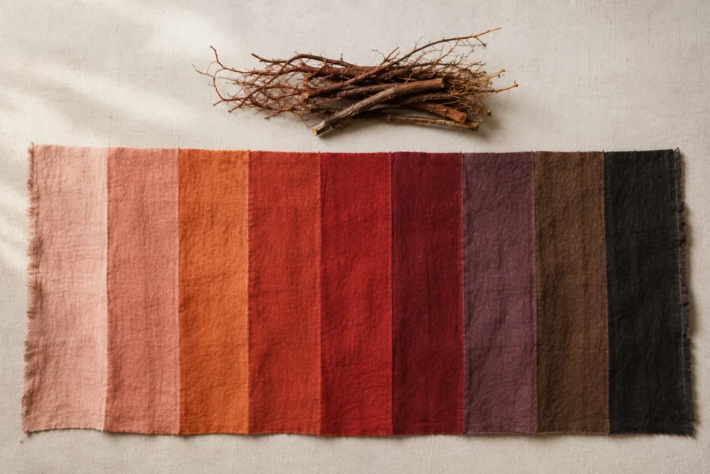 Fixer une teinture naturelle sur un tissu