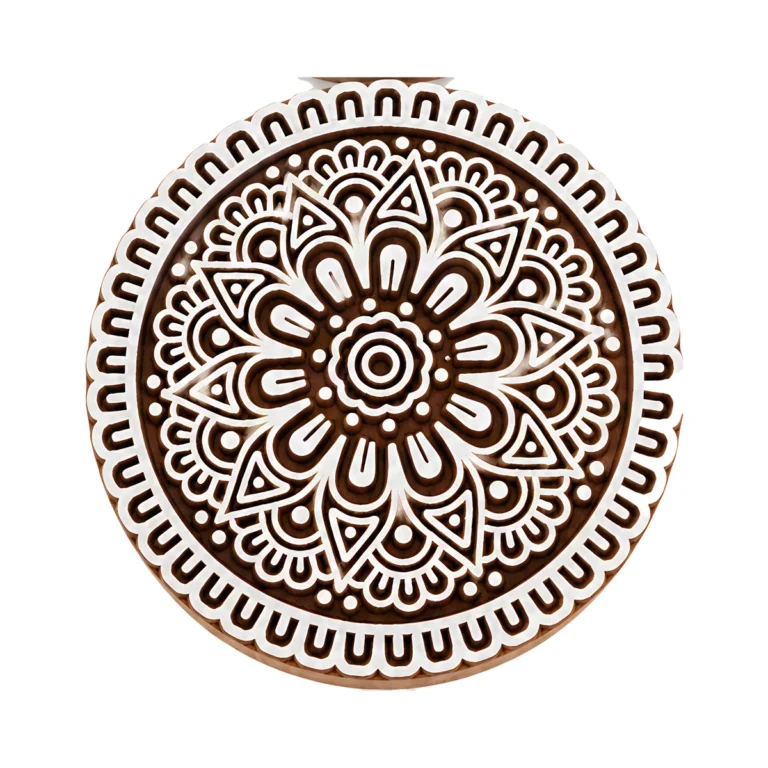 Tampon en bois mandala 10 cm